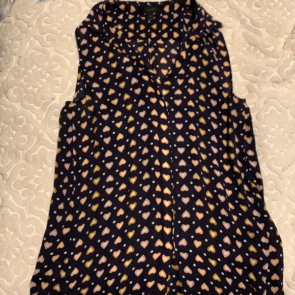 J. Crew Tops - JCREW HEARTS BLOUSE